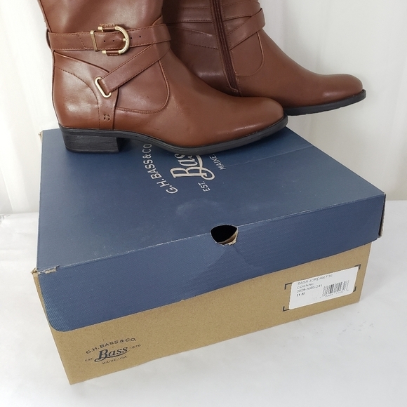 G.H. Bass & Co Jordan riding boots in cognac brown size 11 - Picture 3 of 8